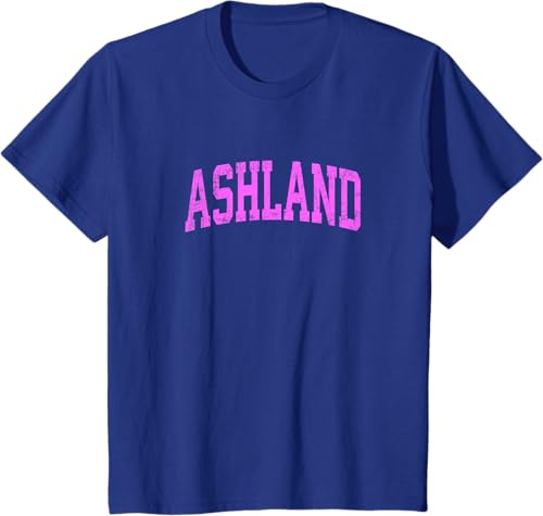 Miniatura 10 de Ashland Wisconsin WI - Camiseta deportiva deportiva clásica color rosa, Negro -