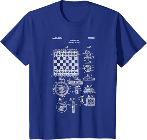 Miniatura 55 de clásico tablero de ajedrez conjunto camisa – Viejo Juego Knight peón Queen, mujer S, Jaspeado oscuro Negro,Azul Marino,Asfalto,Azul