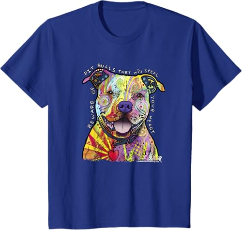 Miniatura 40 de Beware Of Pit Bulls, Dean Russo Pitbull Original - Dog Lover T-Shirt Black,Navy Blue,Asphalt Grey,Slate Grey,White,Cranberry Red,Kelly Green,Olive