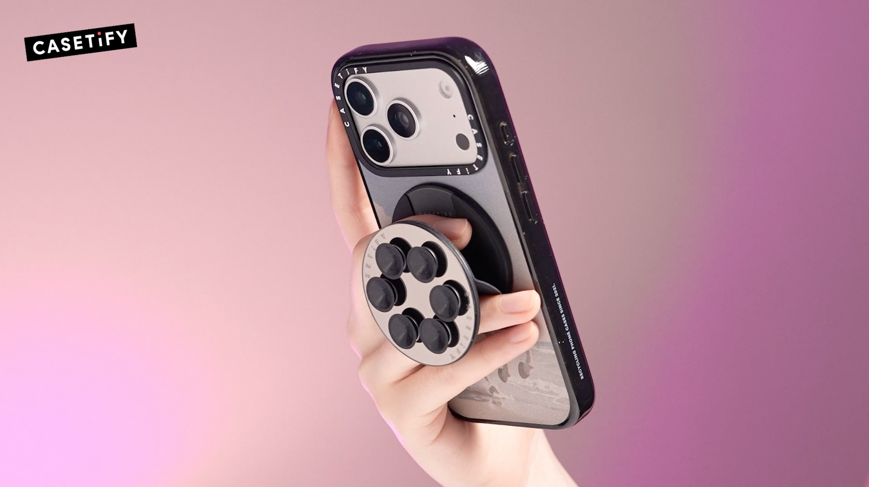 Amazon.com: CASETiFY Snappy Snap & Stick Mirror Grip Stand Magsafe