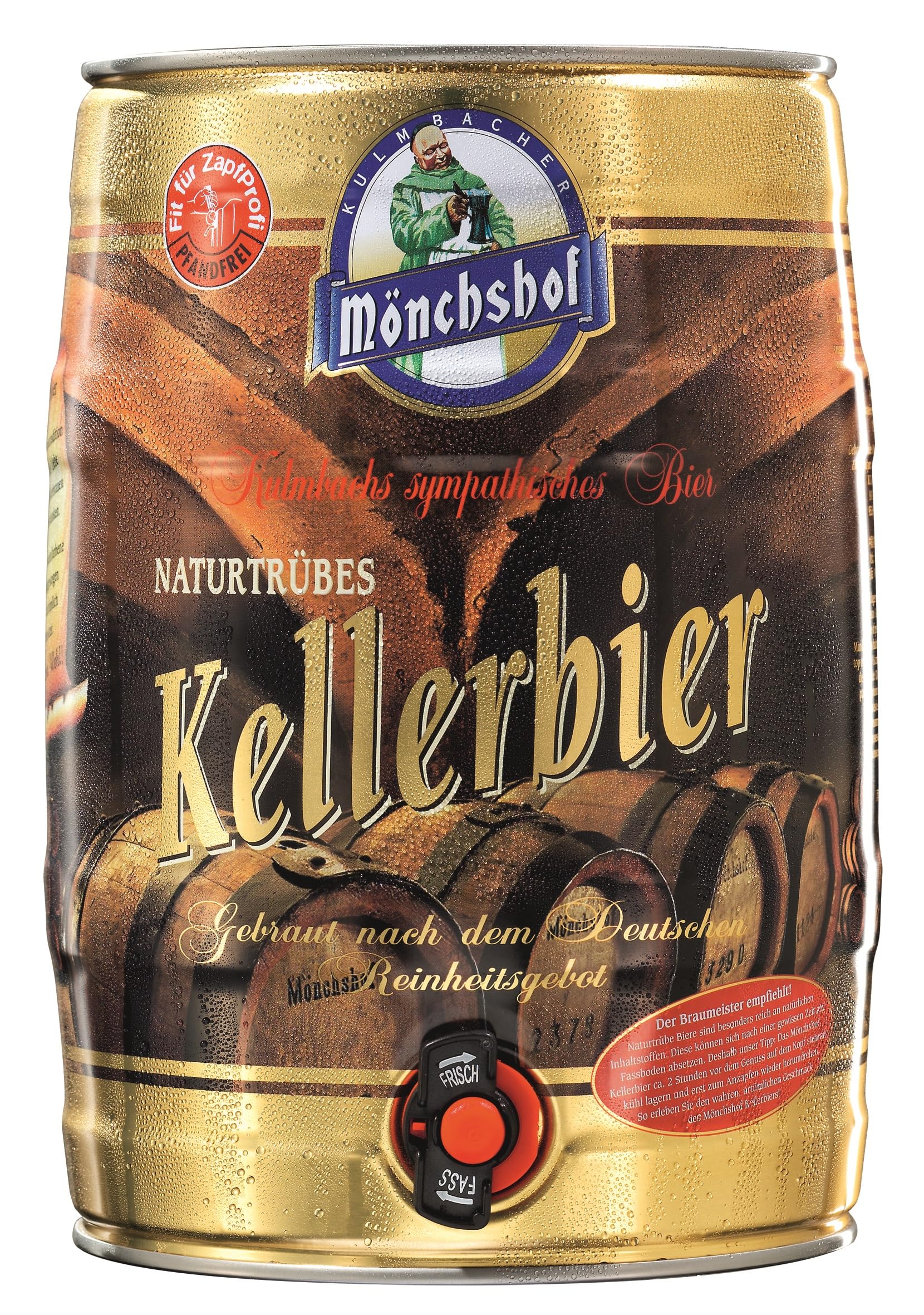 Mönchshof Kellerbier 5,0 l Partydose mit Zapfhahn PFANDFREI (1 x 5,0 l)