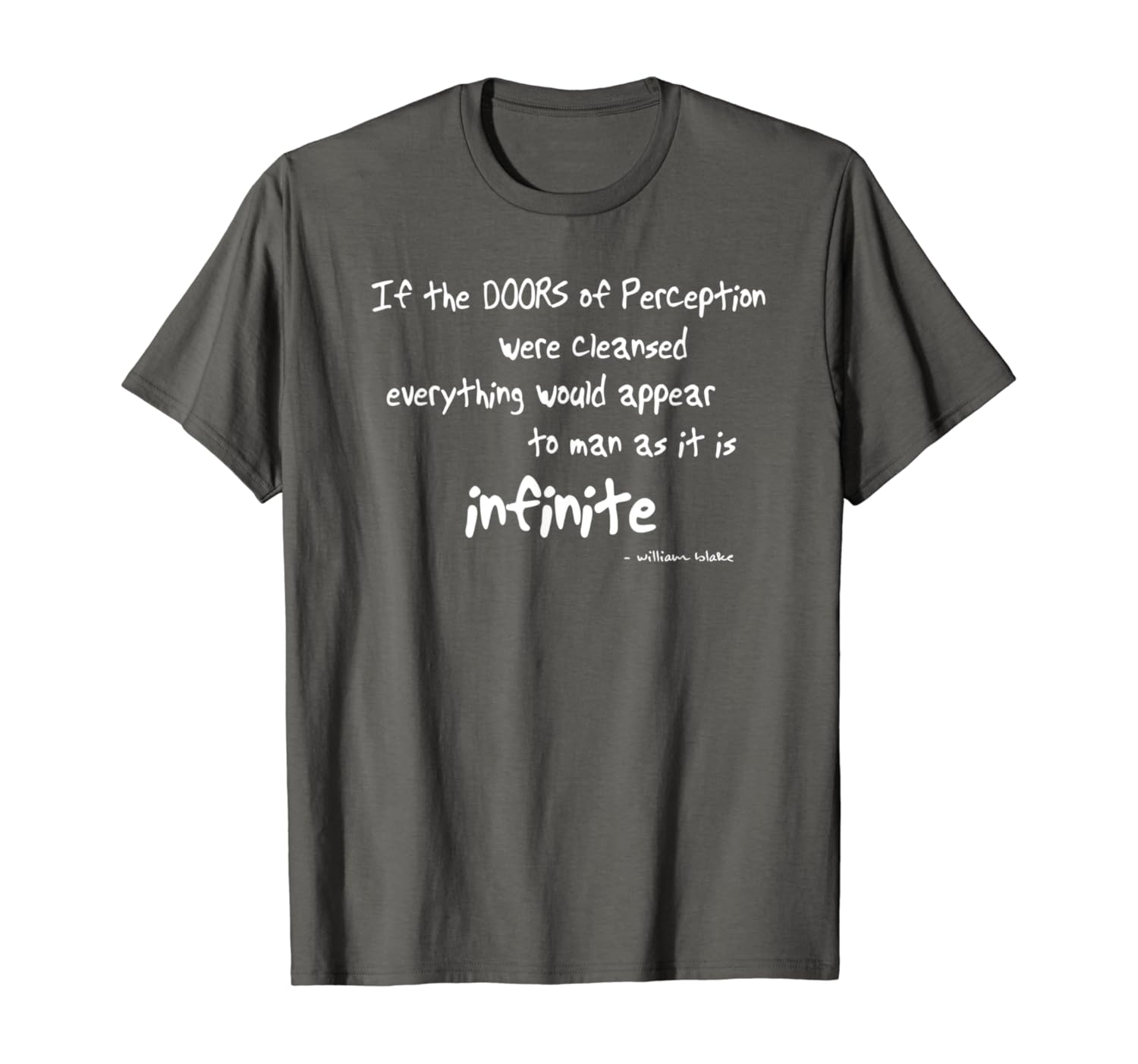 Amazon Com Doors Of Perception T Shirt William Blake Quote Tee