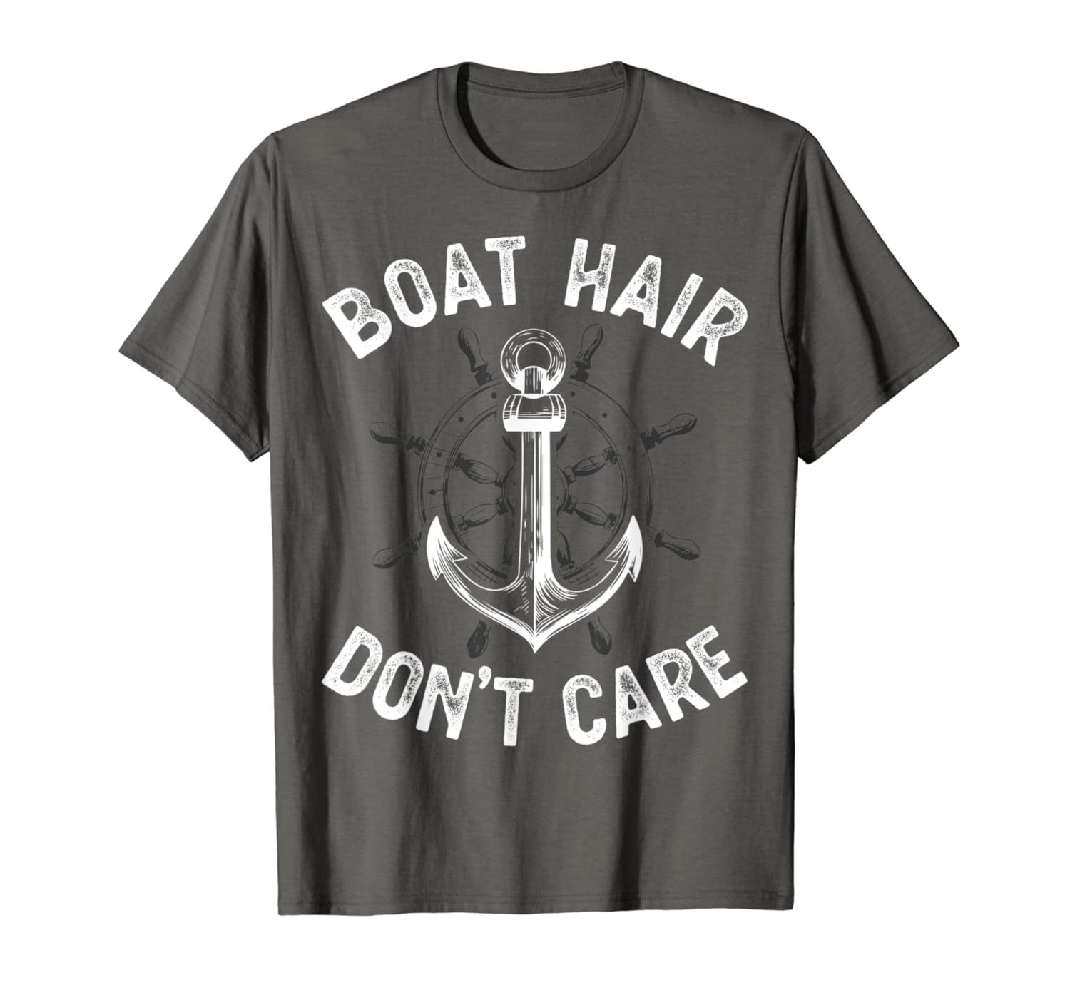 Boat Hair Don't Care T Shirt Girls Women Funny Boating Gifts T-Shirt