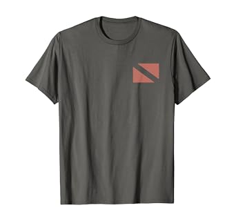 Amazon Com Vintage Scuba Diving Dive Flag Print Diver Down Flag T Shirt Clothing