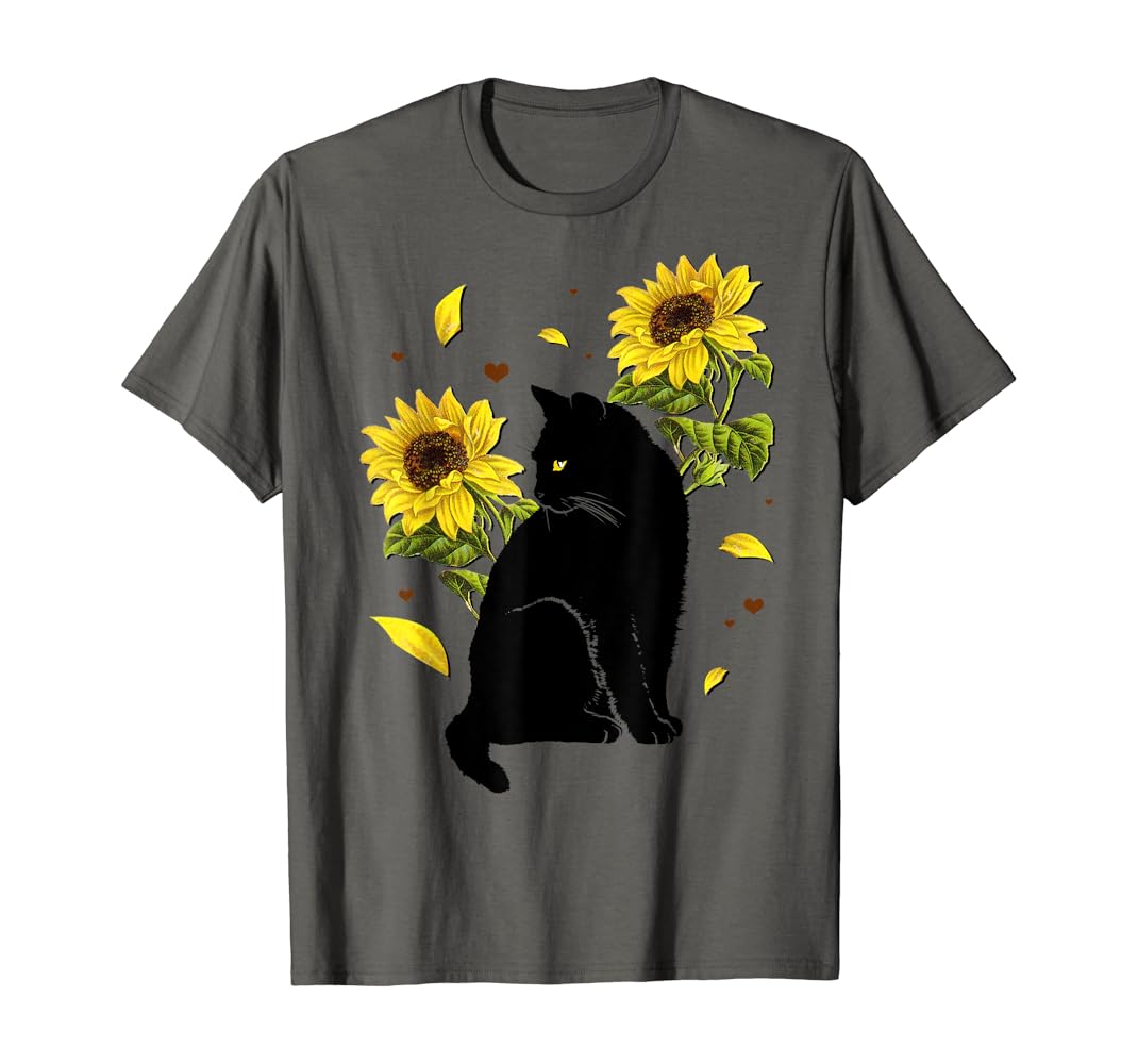 Cat and sunflower shirt Clearance