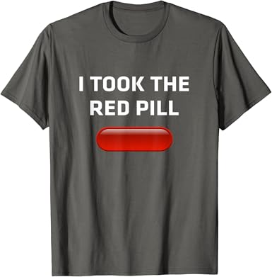 Red pill t shirt Clearance