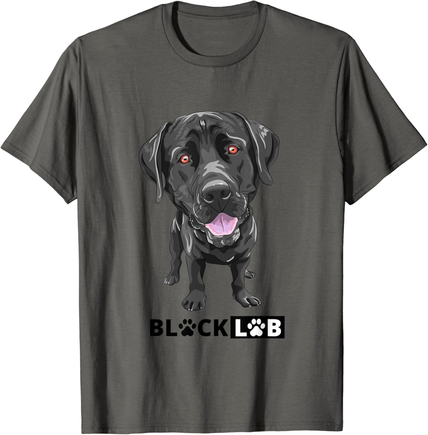 Black Lab Black labrador T-Shirt : Amazon.co.uk: Fashion