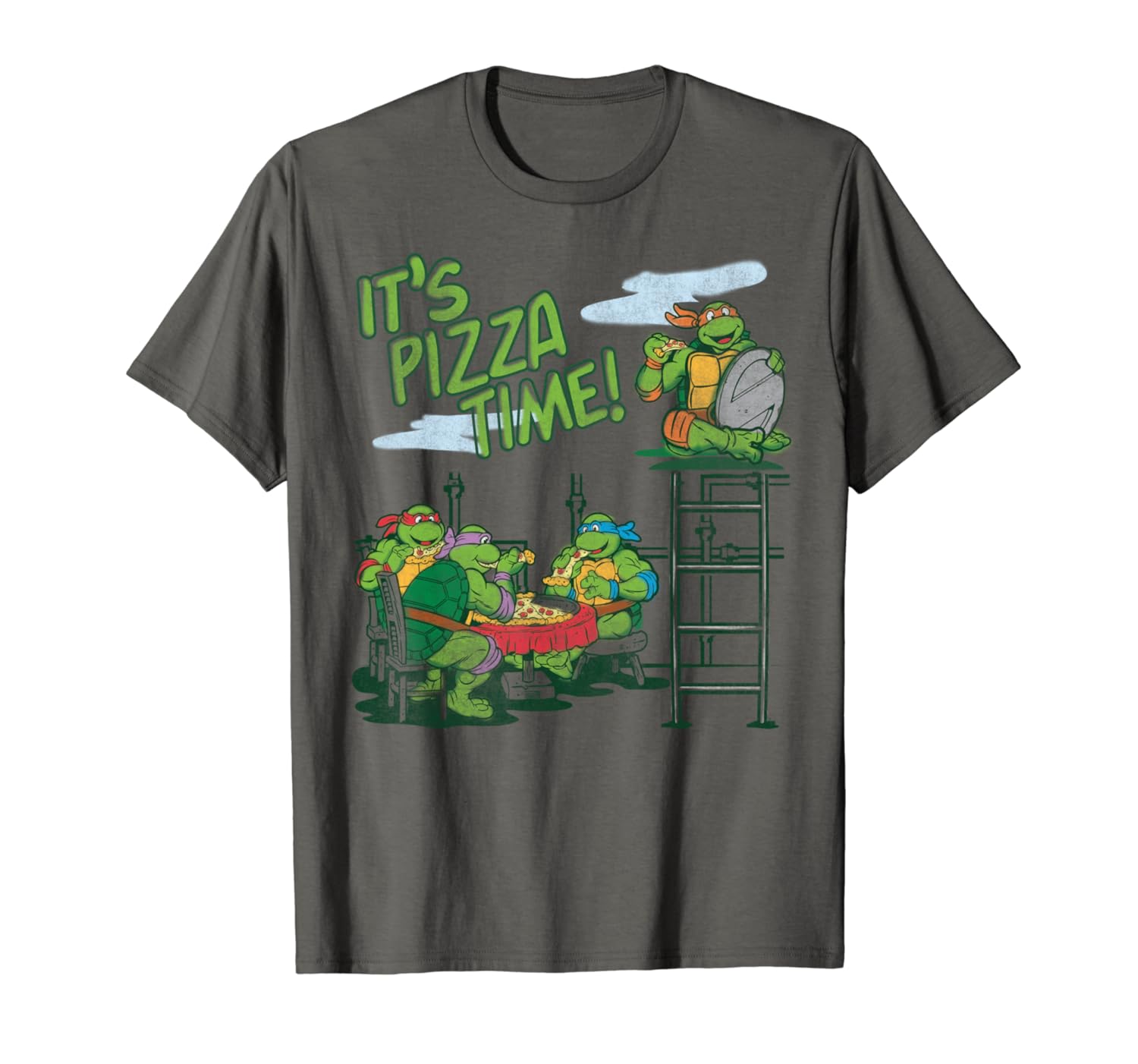 Which Is The Best Teenage Mutant Ninja Turtles Pizza Time Shirt For Men