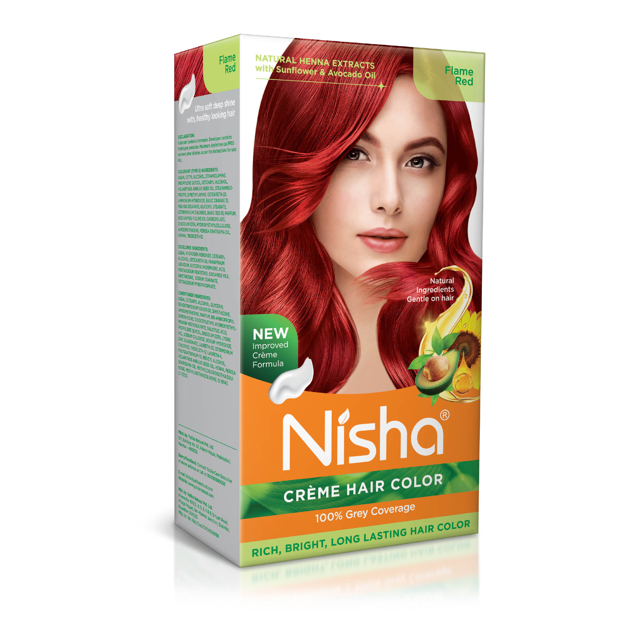 カラーリング・白髪染め nisina Amazon.com: Nisha Crème Permanent Hair Color | Hair Dye Natural