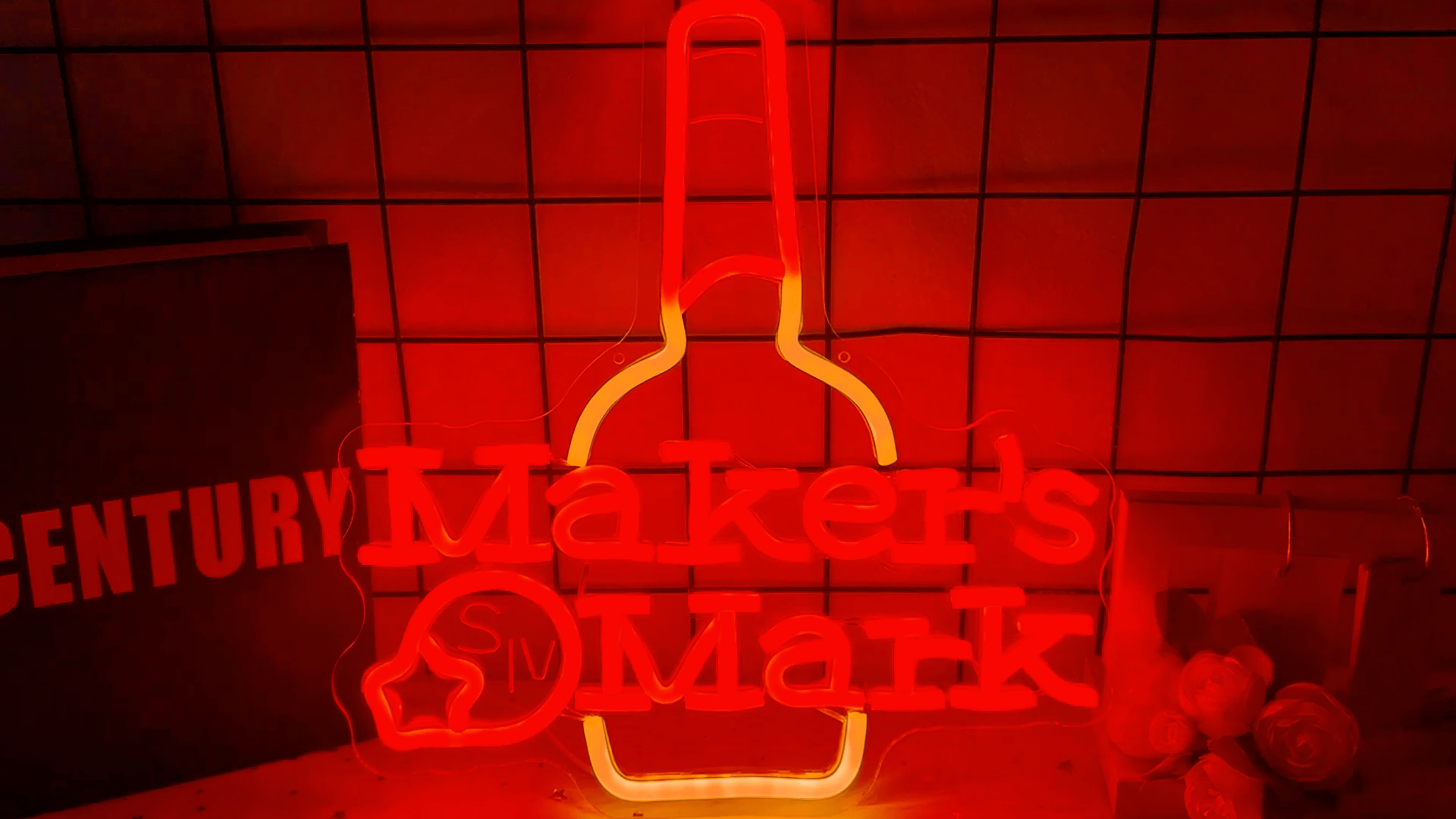 Maker Mark Whiskey Neon Sign for Wall Decor Bar Neon Sign for Man