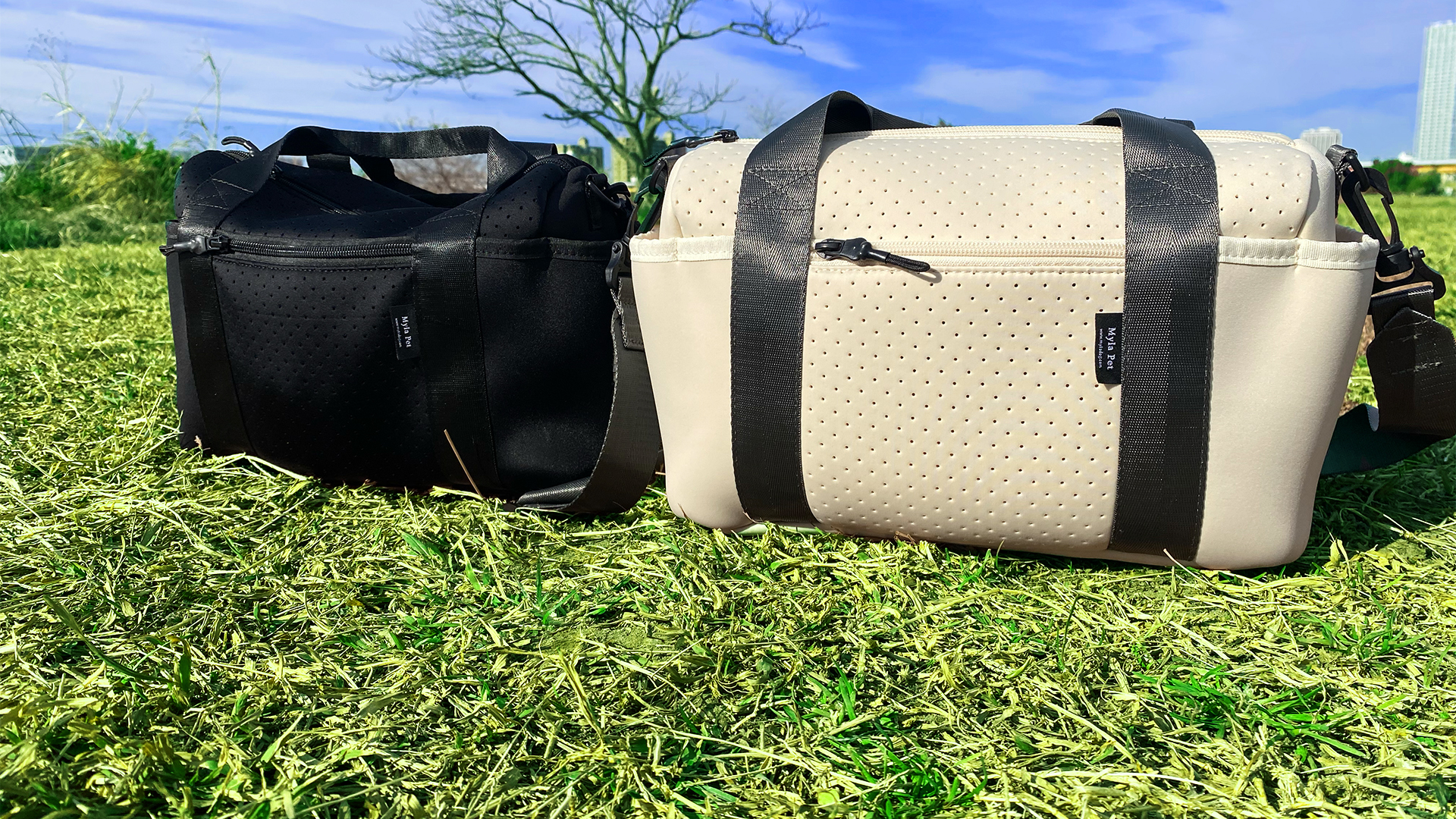 Amazon.co.jp: マイラ 犬のお散歩バッグ 使いやすい 斜めがけ 撥水剤