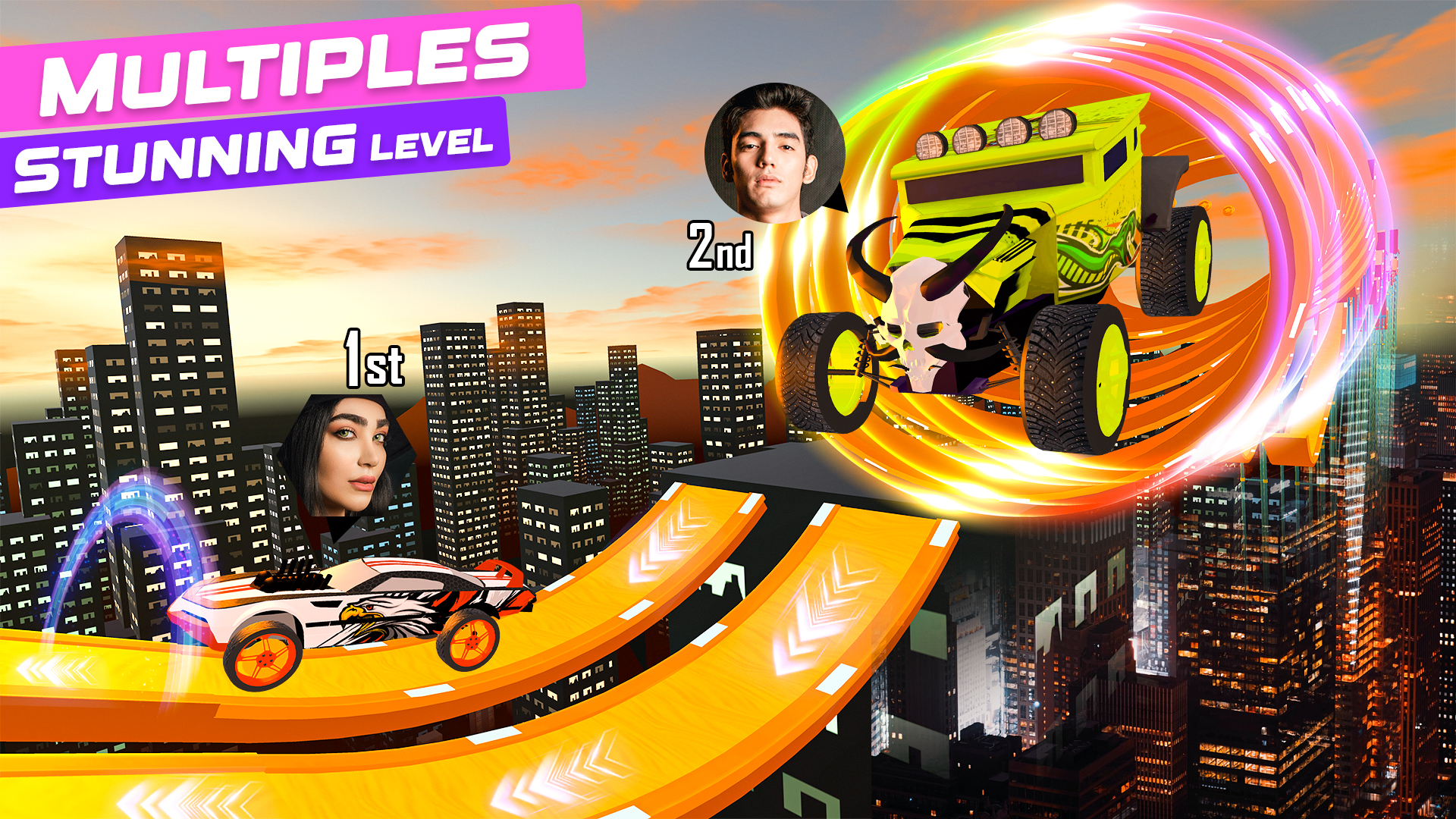 Wheel Drop Racing Games Hot Wheels - Race Off Hot Car Wheels Mega Ramp Car Stunts Games - App ...