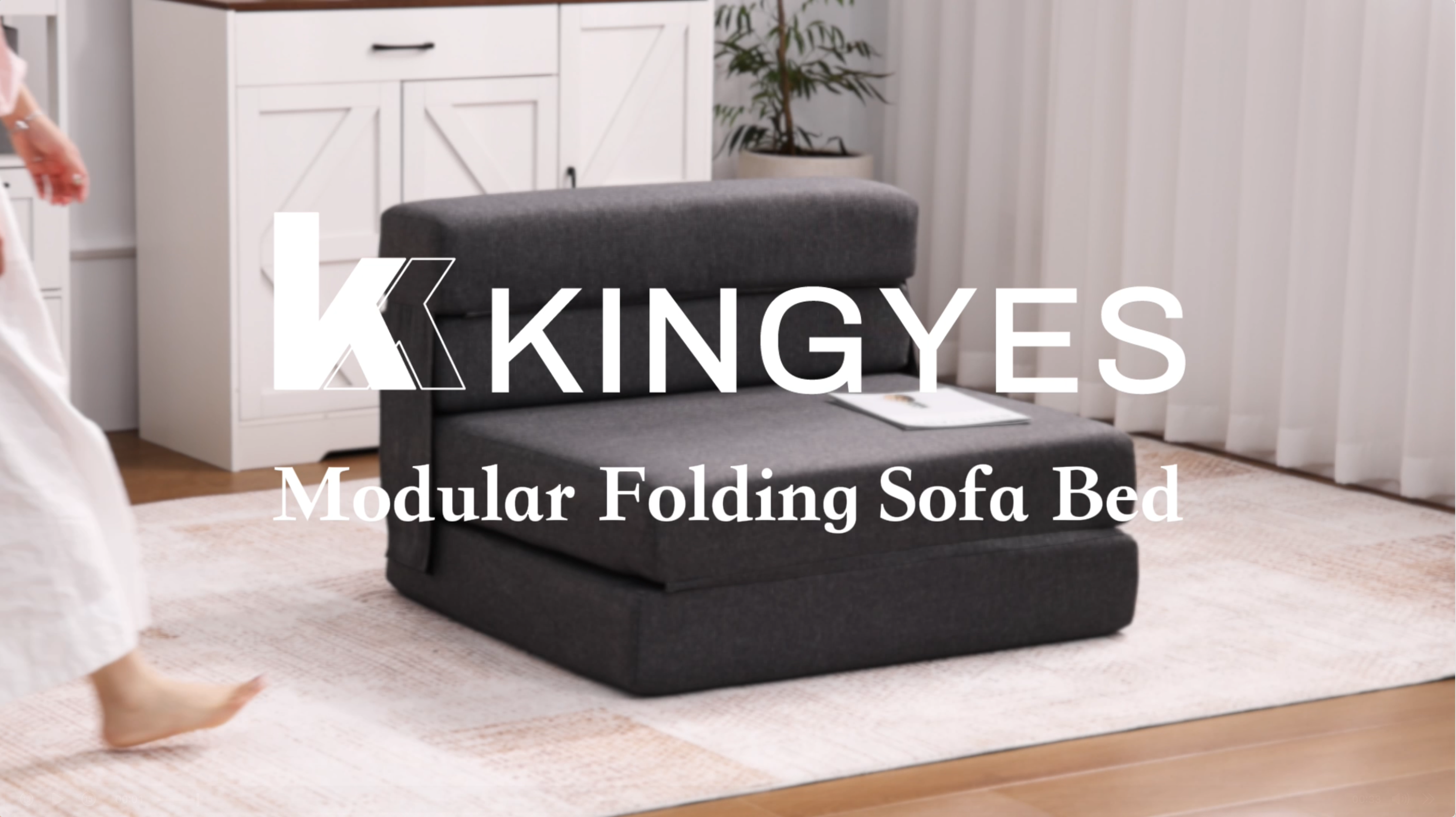 Amazon.com: KINGYES 3-in-1 Foldable Chair Bed, Folding Sleeper