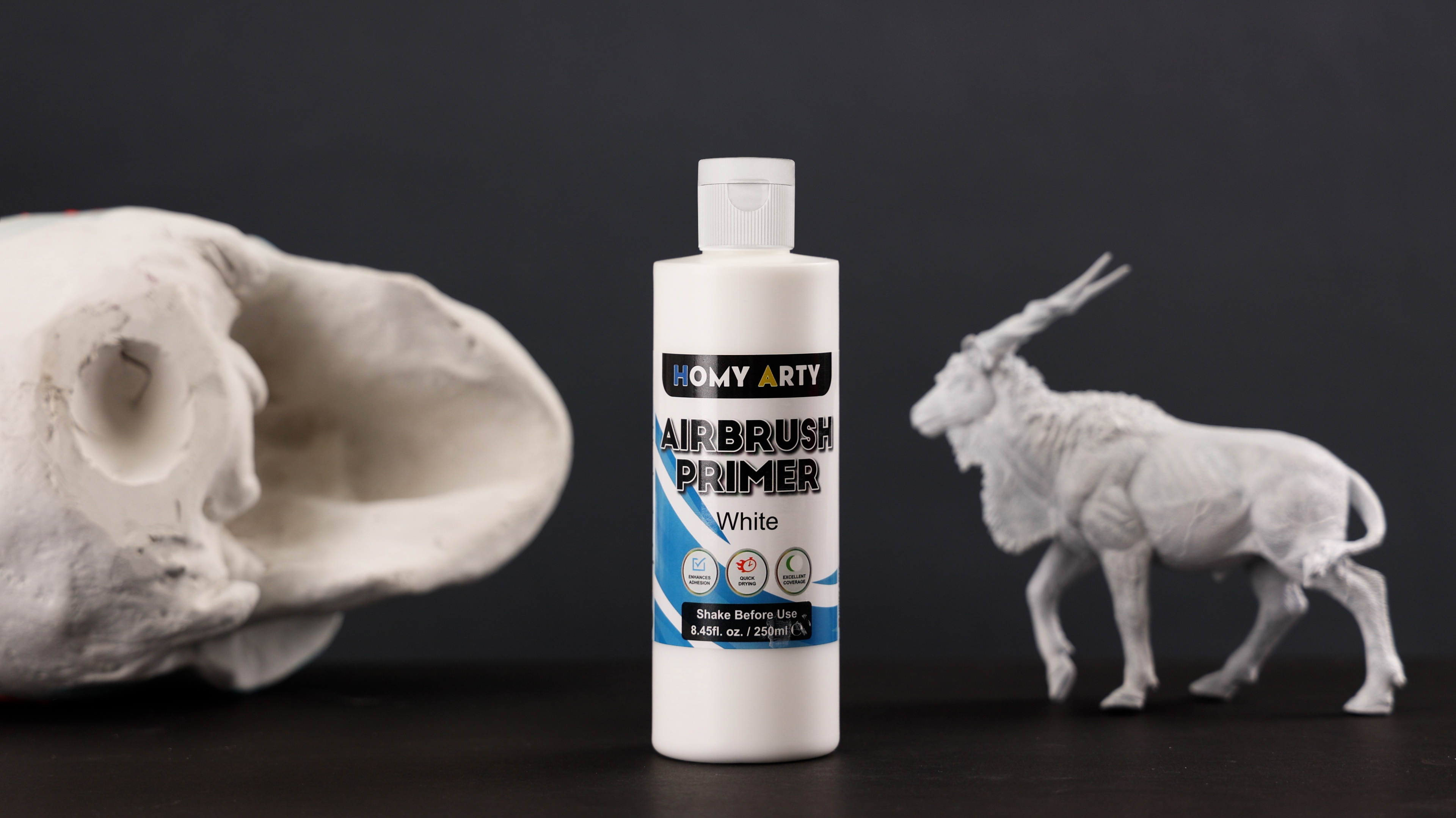 Acryl-PU primers voor airbrush - wit zwart of grijs
