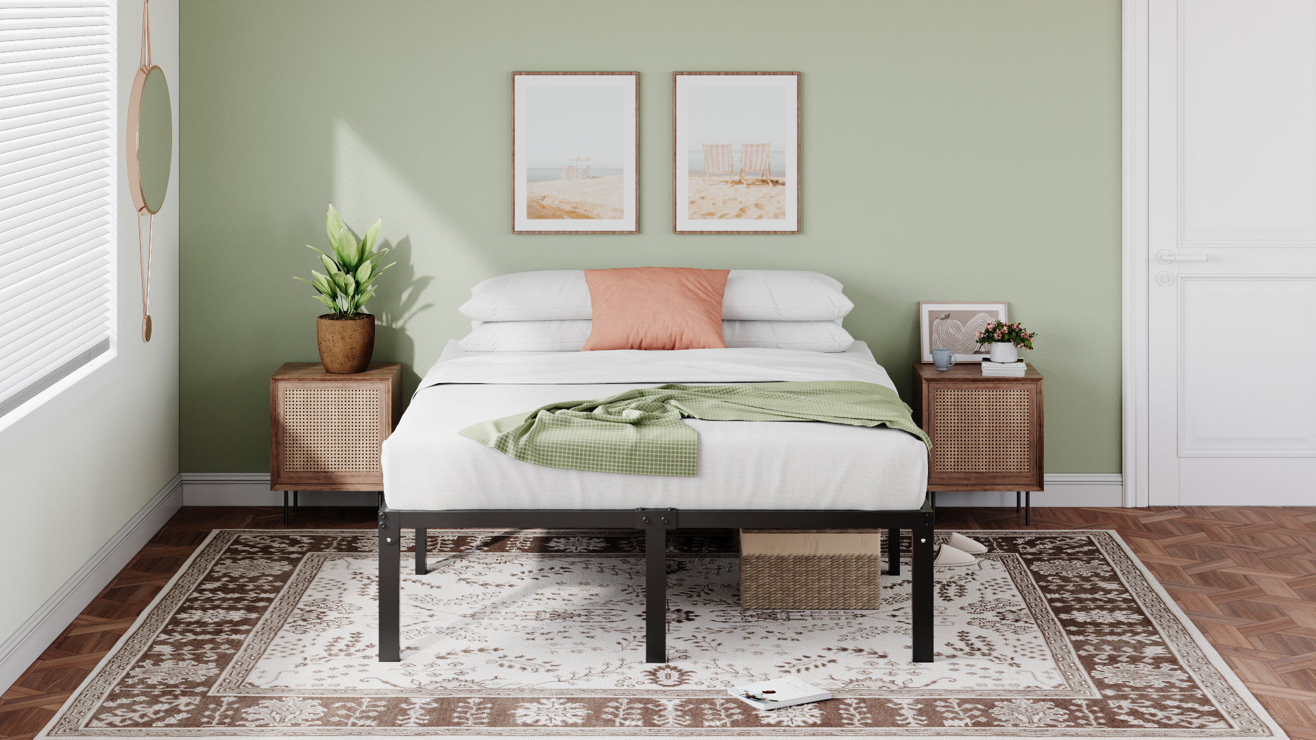 Amazon.com: IMUsee Heavy Duty 18inch Queen Size Metal