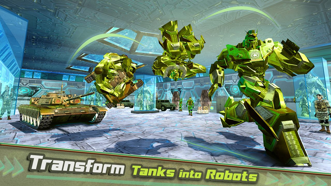 US Army Transport Games - Robot Transformation Military Tank & Army