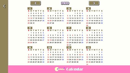 Brasil 2024 Cawaii Calendário para Fire tablet