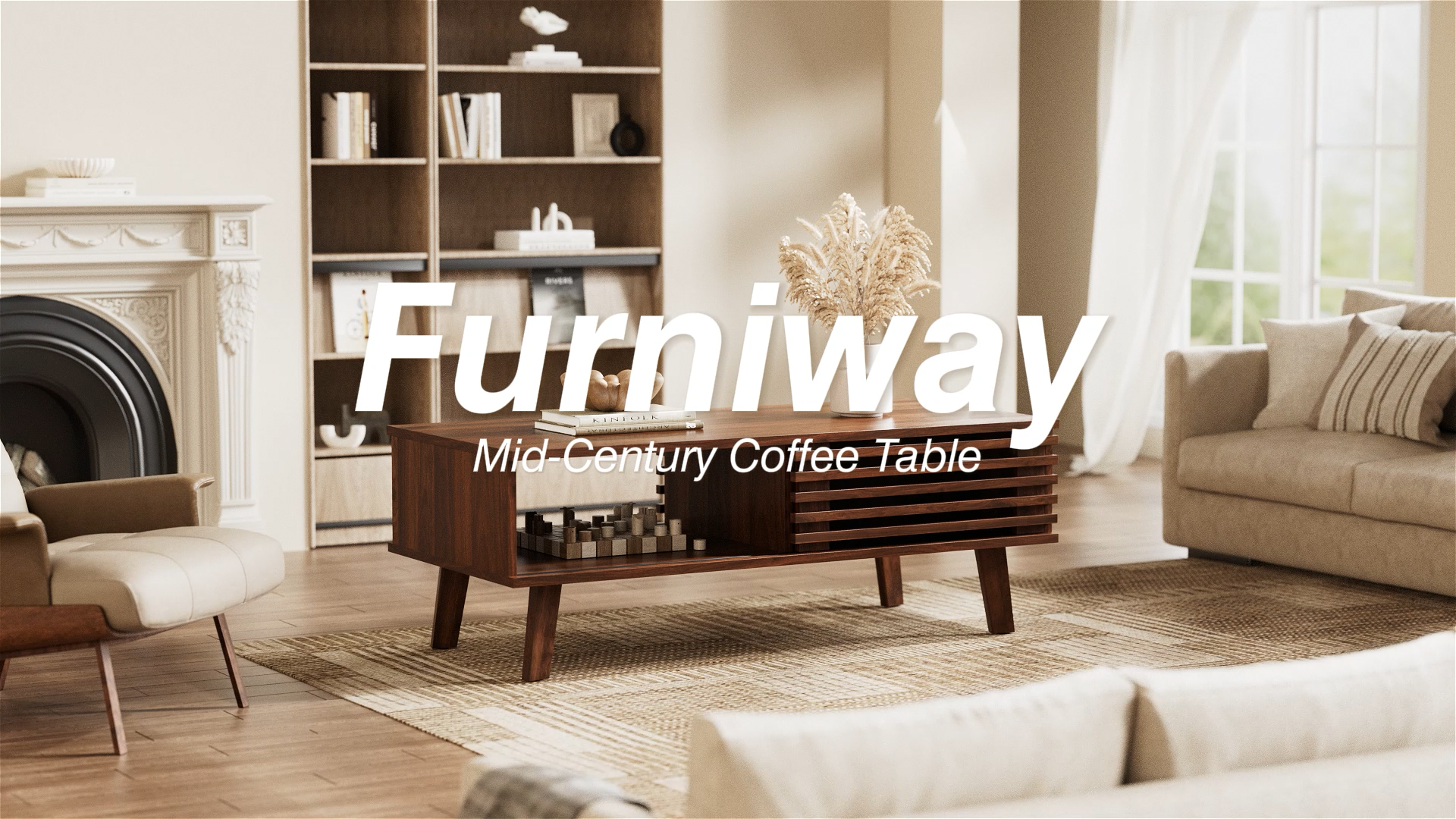 Amazon.com: Mid Century Modern Coffee Table, Wood Coffee Table
