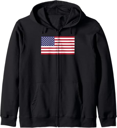 United States USA American Flag USA Fans America Lovers Zip Hoodie