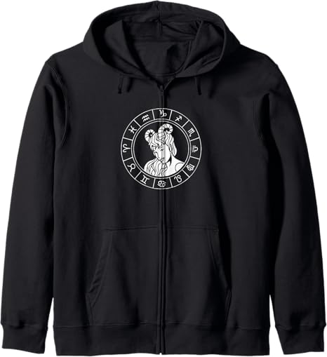 Aries Constellation Sign Aries Ram Zodiac Zip Hoodie