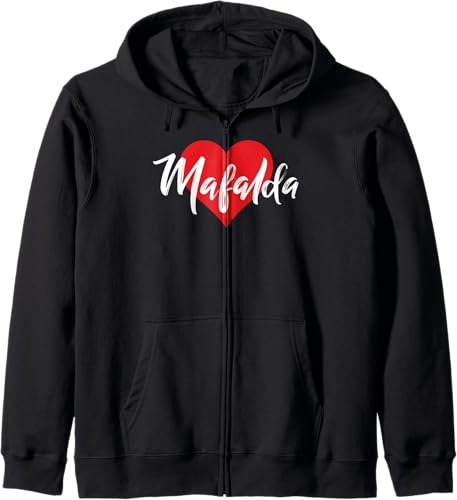 I Love Mafalda First Name Tshirt I Heart Named Zip Hoodie