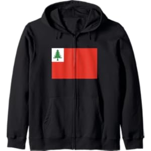 New England Flag Revolutionary War American History Zip Hoodie