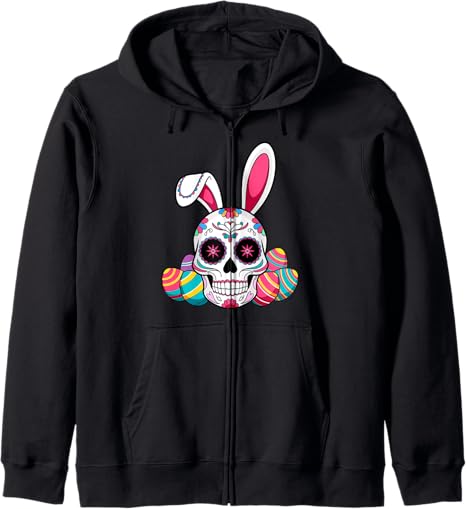 Easter Day Of Dead Bunny Sugar Skull Rabbit