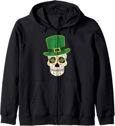 Irish St Patricks Sugar Skull Day of the Dead