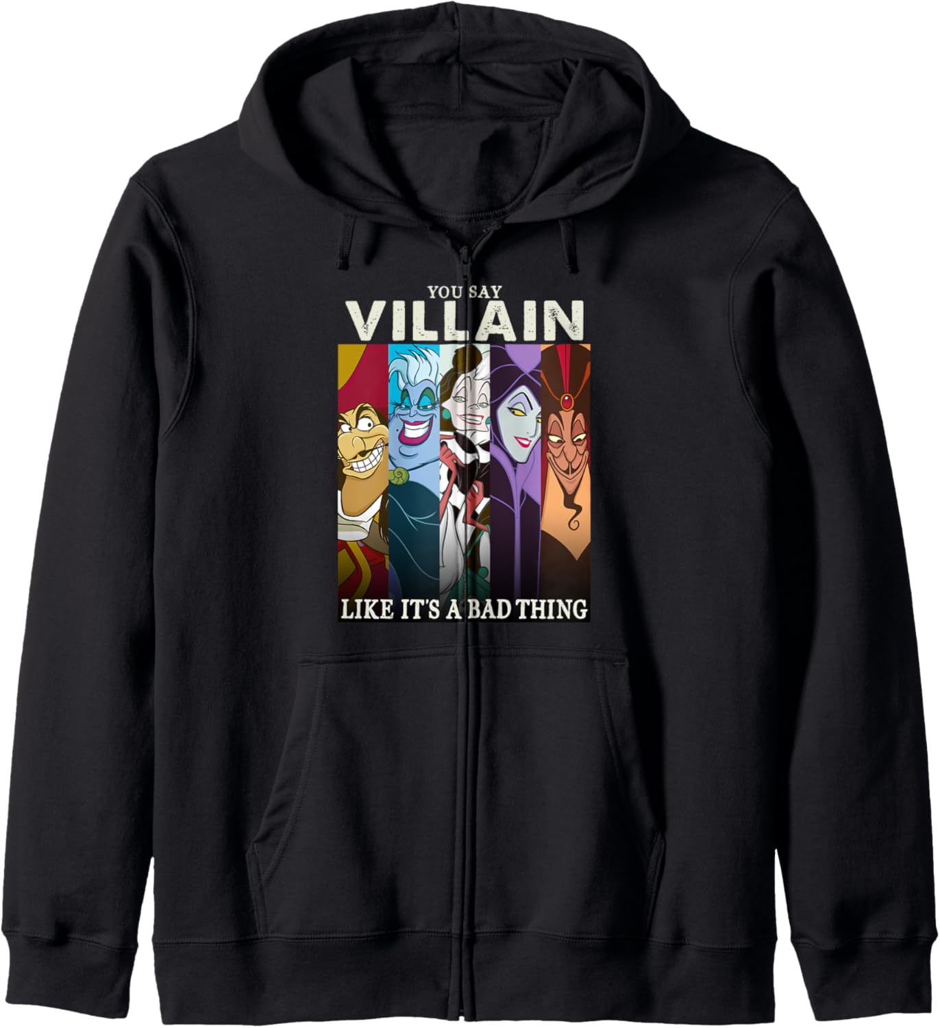 Disney Villains Colorful Group Shot Humor Sudadera con Capucha