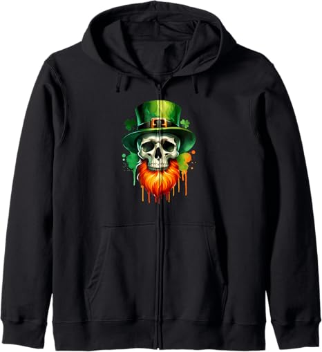 Saint Paddys Patricks Sugar Skull Leprechaun XIE
