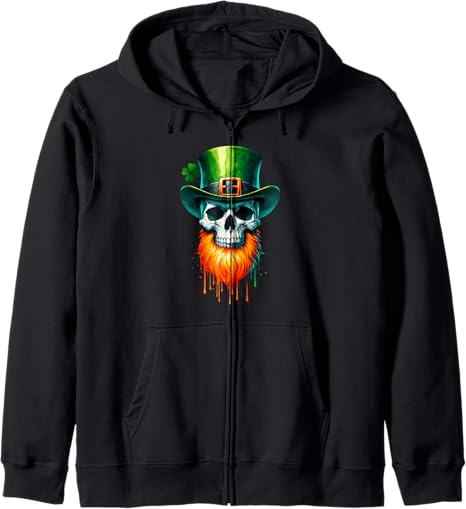 Saint Paddys Patricks Sugar Skull Leprechaun XIE