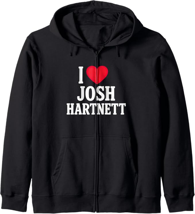 I Love Josh Hartnett – Retro Heart Fan Art Zip Hoodie