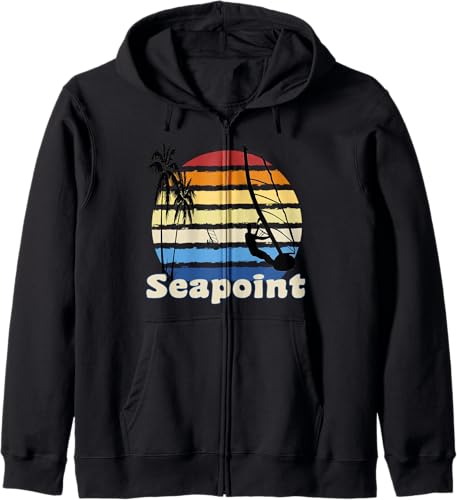 Seapoint Ireland Windsurfing Windsurf Beach Zip Hoodie