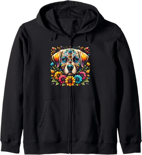 Labrador Retriever Cinco De Mayo Sugar Skull Tee