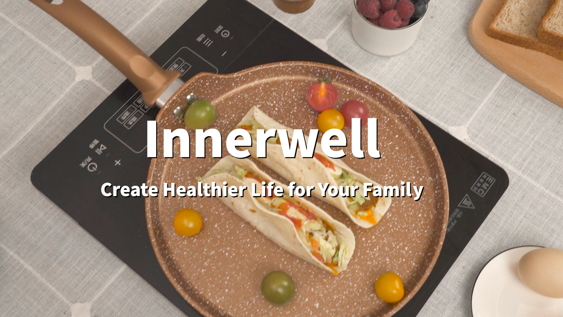 Amazon.com: Innerwell Nonstick Crepe Pan, Granite Coating Flat