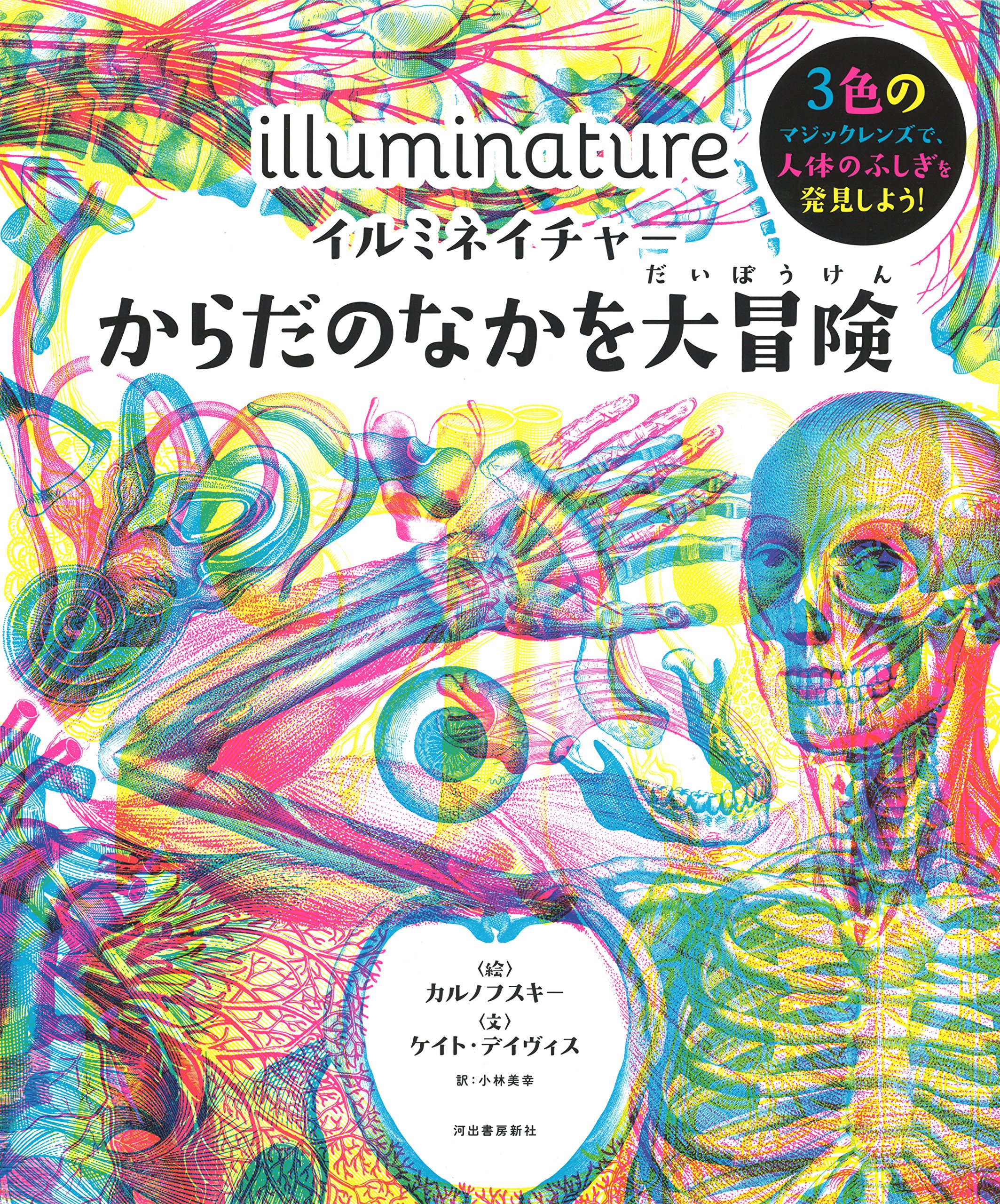 illuminature からだのなかを大冒険　イルミネイチャー　海外絵本 イルミネイチャー からだのなかを大冒険 | ケイト・デイヴィス