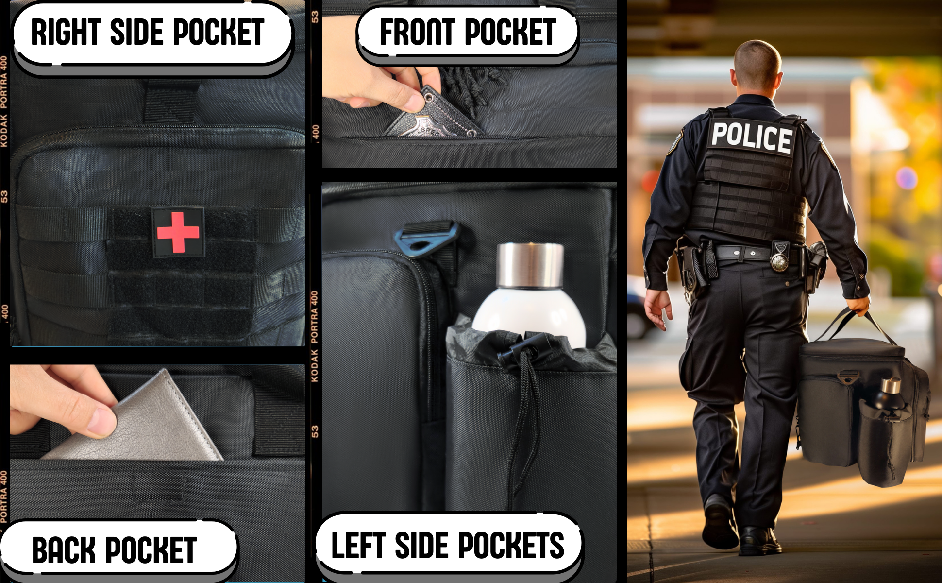 Patrol Bag Law Enforcement Police Equipment Tactical Car Seat - View #9