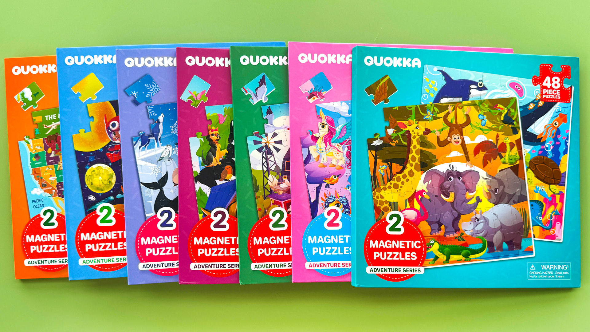 Amazon.com: QUOKKA Magnetic Puzzles for Toddlers 2-4 – 2x48 Pieces