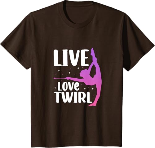 Miniatura 37 de Twirl Baton Twirling Twirler Majorettes T-Shirt Black,Navy Blue,Asphalt Grey,Baby Blue,Cranberry Red,Red,Kelly Green,Brown,Olive Green,Dark Heather