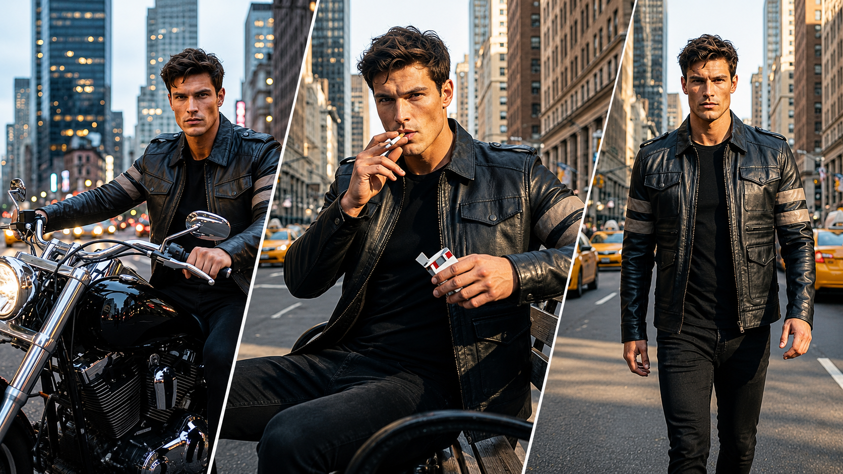 VearFit Residents Evils Superhero Black Pu Faux Leather Jacket for
