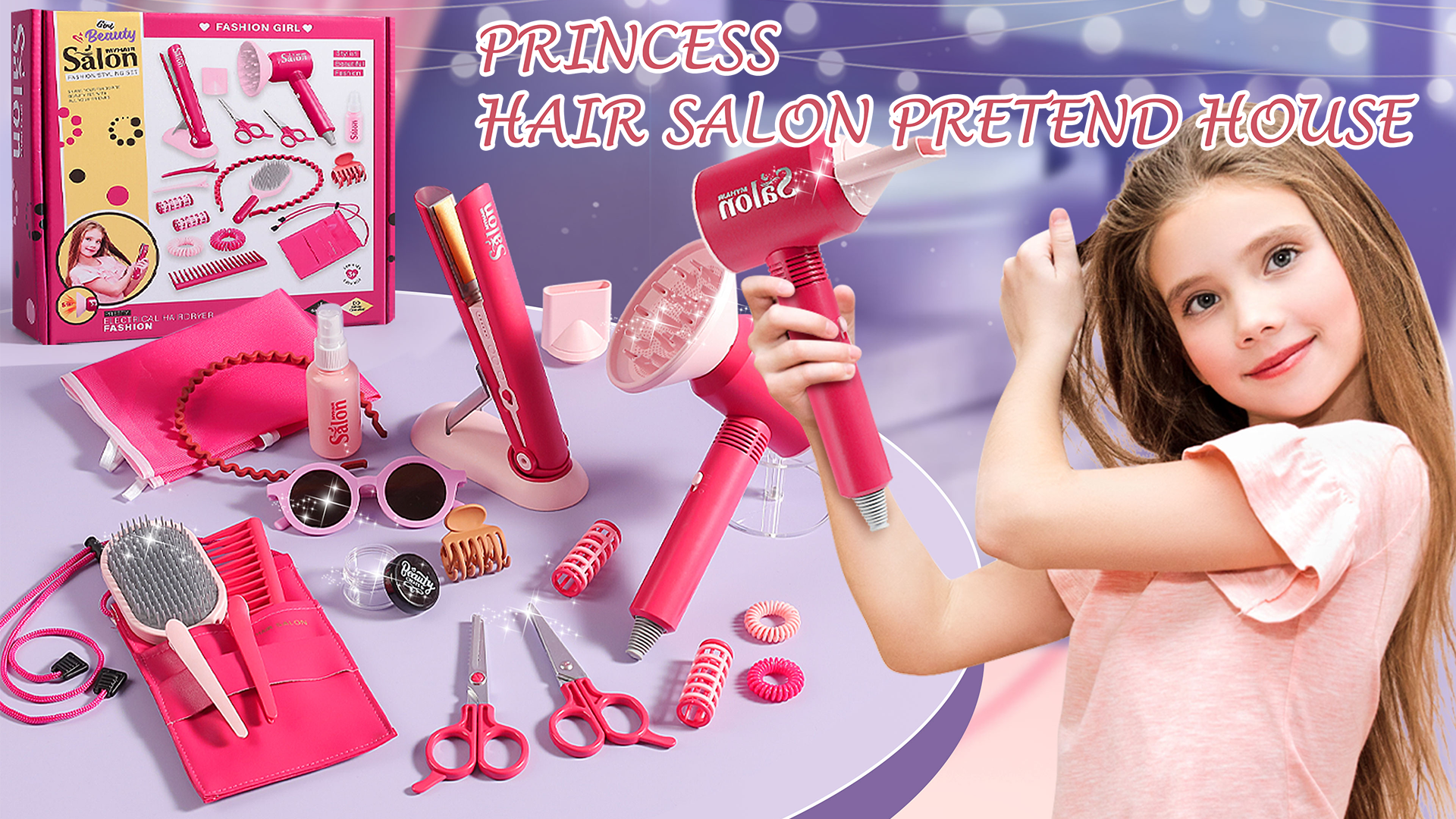 Amazon.com: Anizoowu 21Pcs Girls Hair Salon Toys, Beauty Salon Set