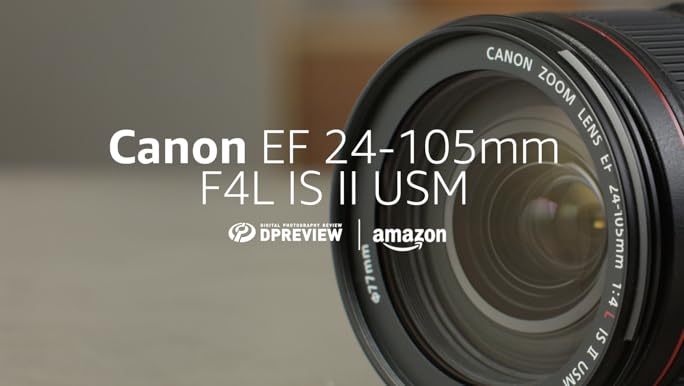 Amazon.com : Canon EF 24–105mm f/4L is II USM Lens, Black