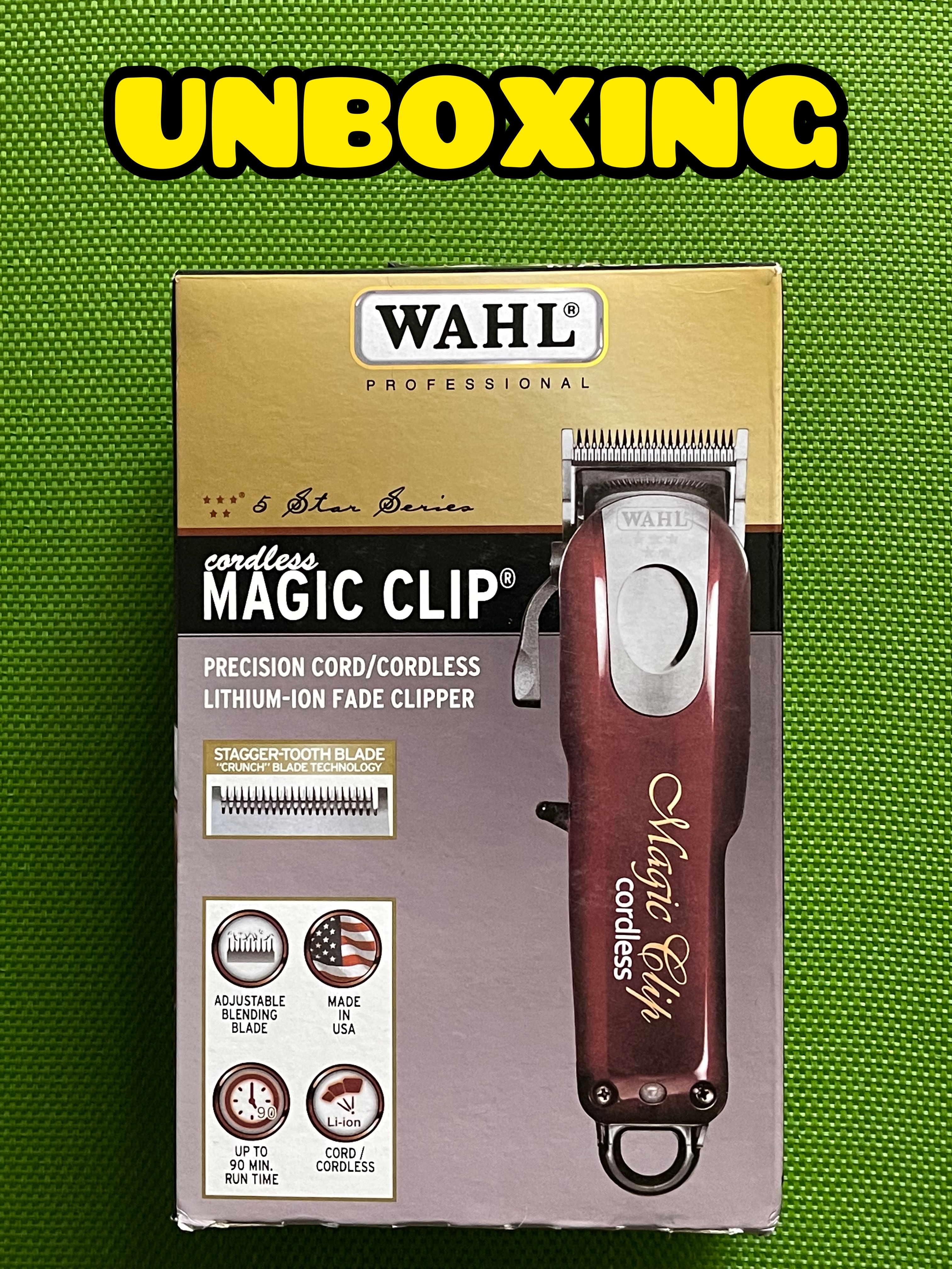 WAHL（ウォール）本体＋充電器Magic Clip Cordless Watch UNBOXING of the wahl cordless magic clip on Amazon Live