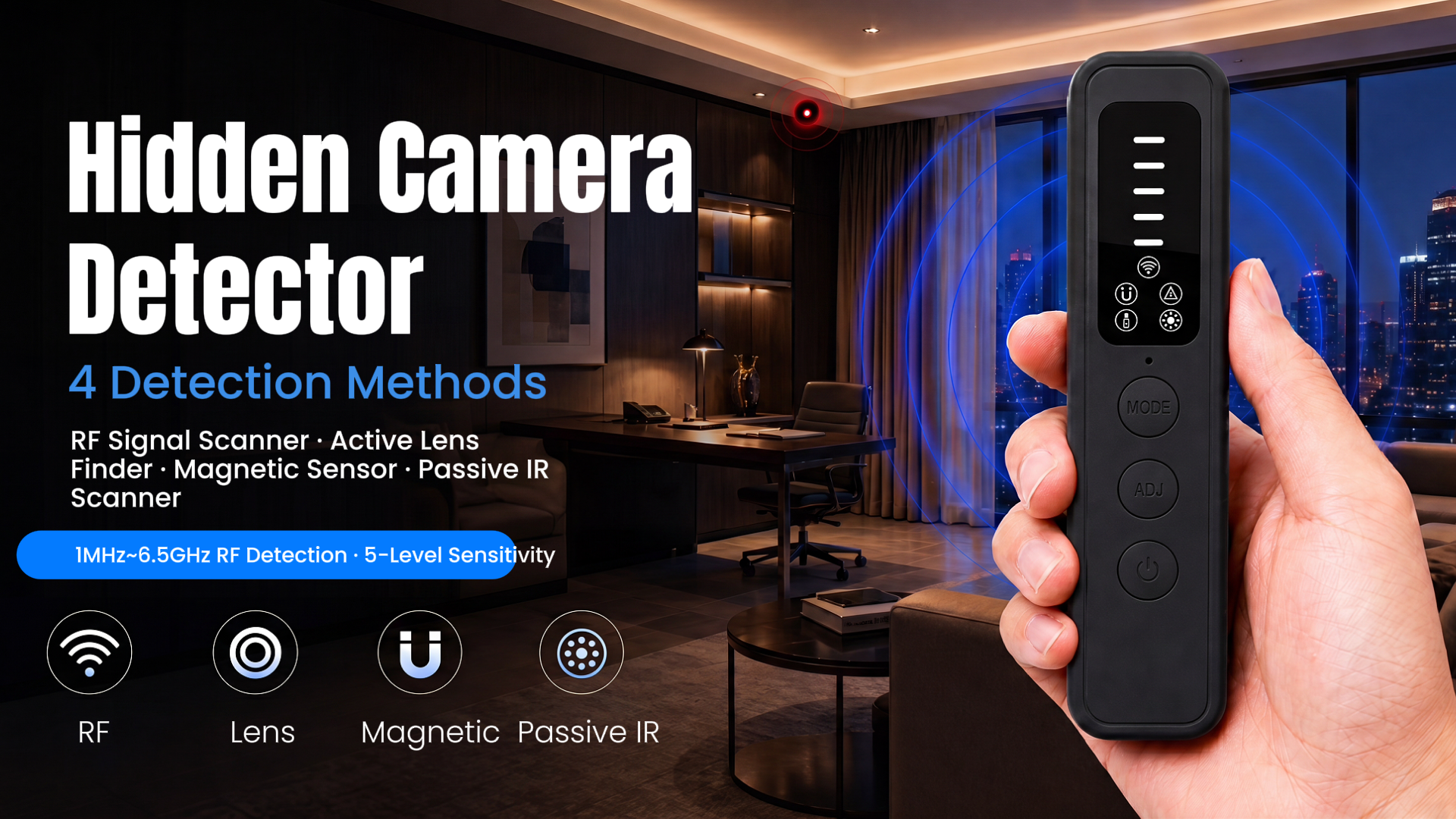 Amazon.com : Mcbazel 6-in-1 Hidden Camera Detector for Travel