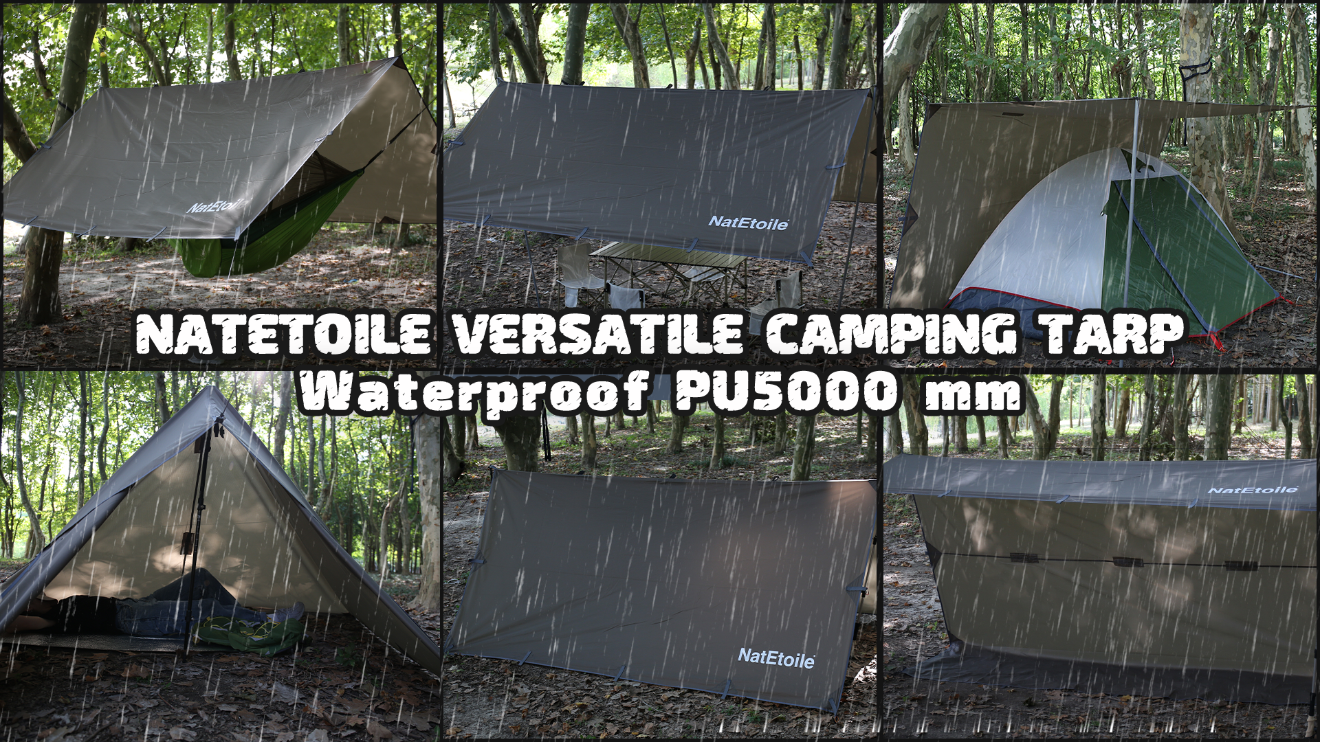 Amazon.com: Camping Tarp by NatEtoile - Versatile 10X10 ft