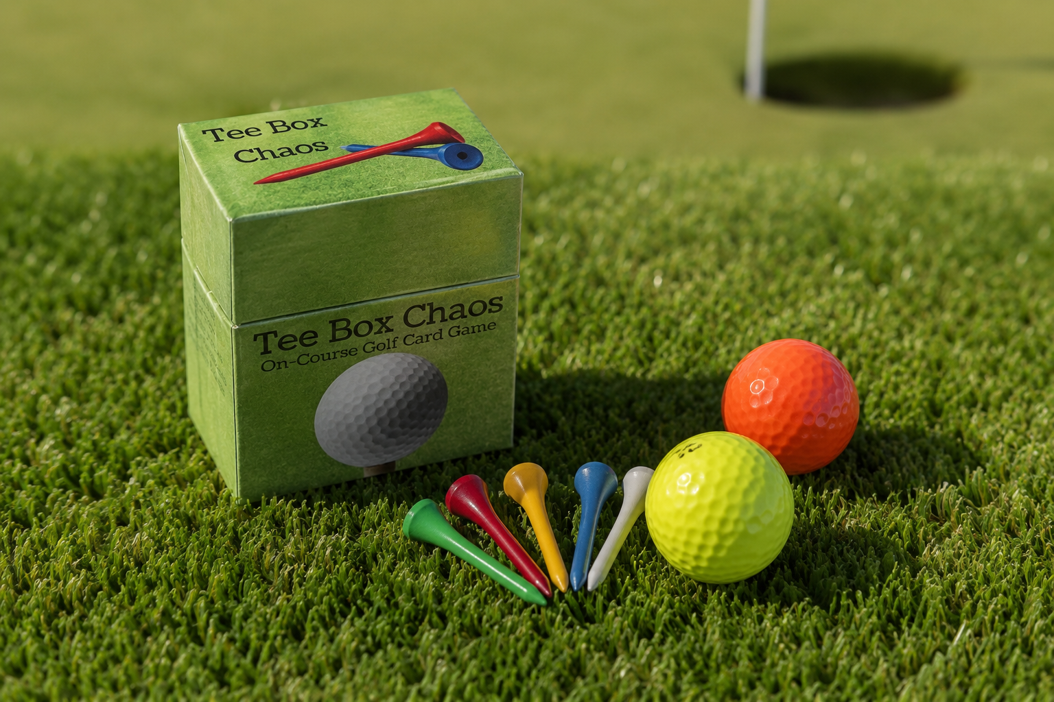Amazon.com: Tee Box Chaos Golf Card Game - 18 Holes of Fun