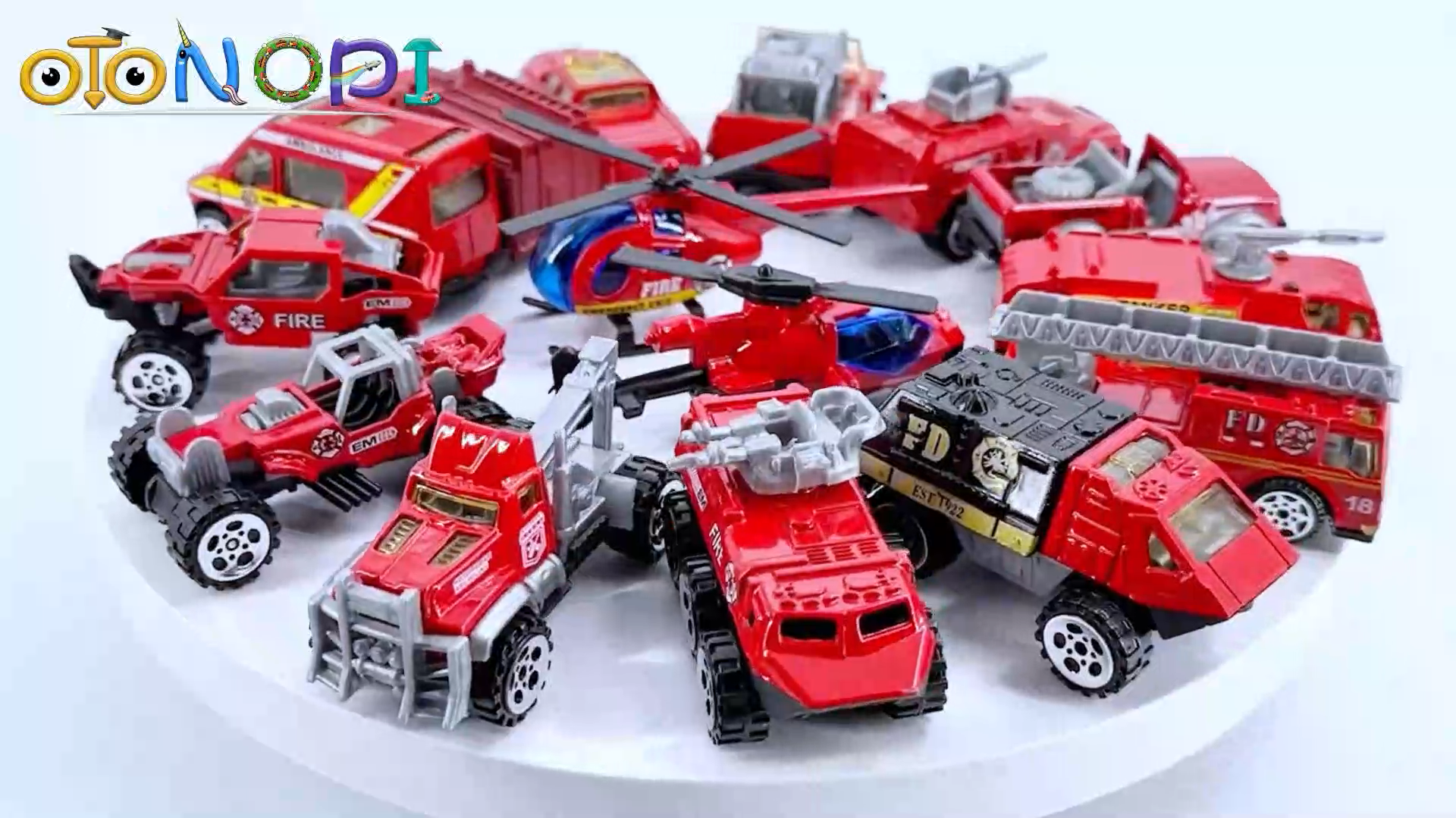 Amazon.com: OTONOPI 15 Pack Fire Truck Toys Set, Fire Engine