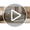 SHA CERLIN Queen Metal Bed Frame,Victorian Headboard & Footboard,Black image 7