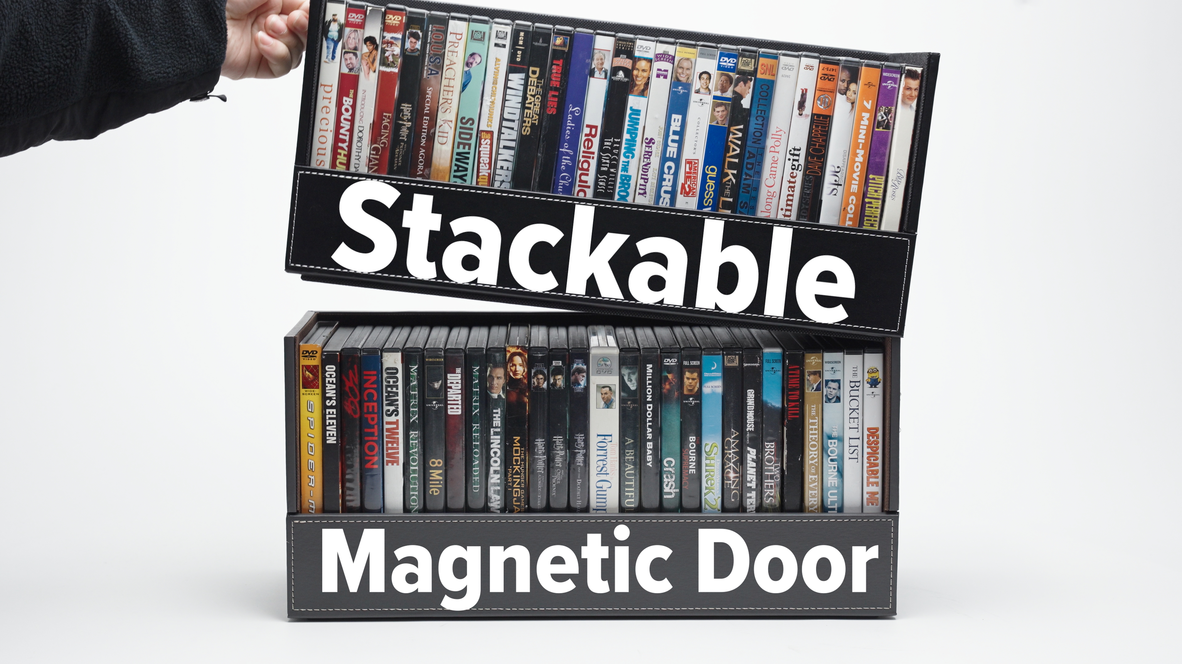 Amazon.com: Stock Your Home DVD Storage Box, Movie Shelf Organizer