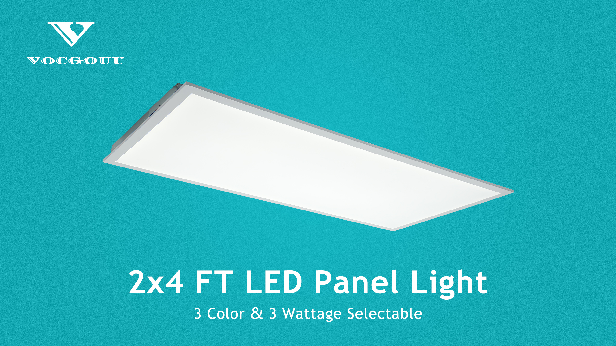 Image of 4 Pack 2x2 LED Flat Panel Light Drop Ceiling 40W 100-277Vac